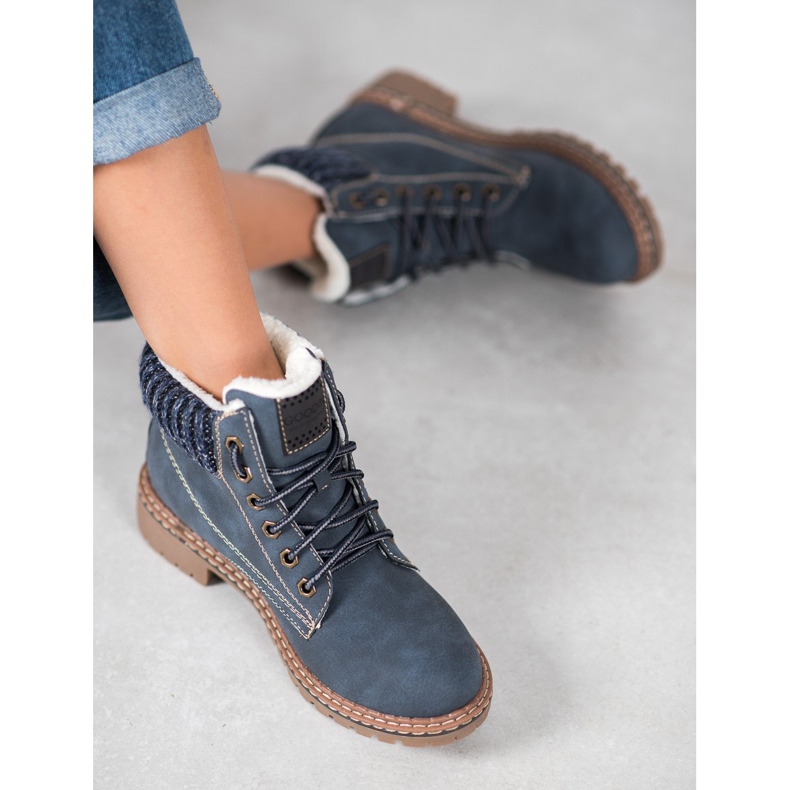 Goodin Trappers With Sheepskin albastru 2