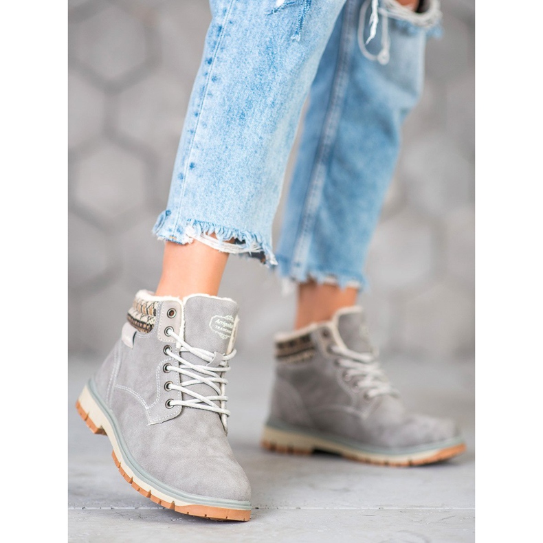 Arrigo Bello Trappers cu șiret gri 1