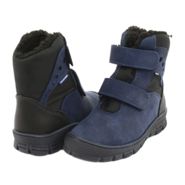 Ghete cizme cu membrană albastră bleumarin Mazurek 1352 negru albastru marin 3
