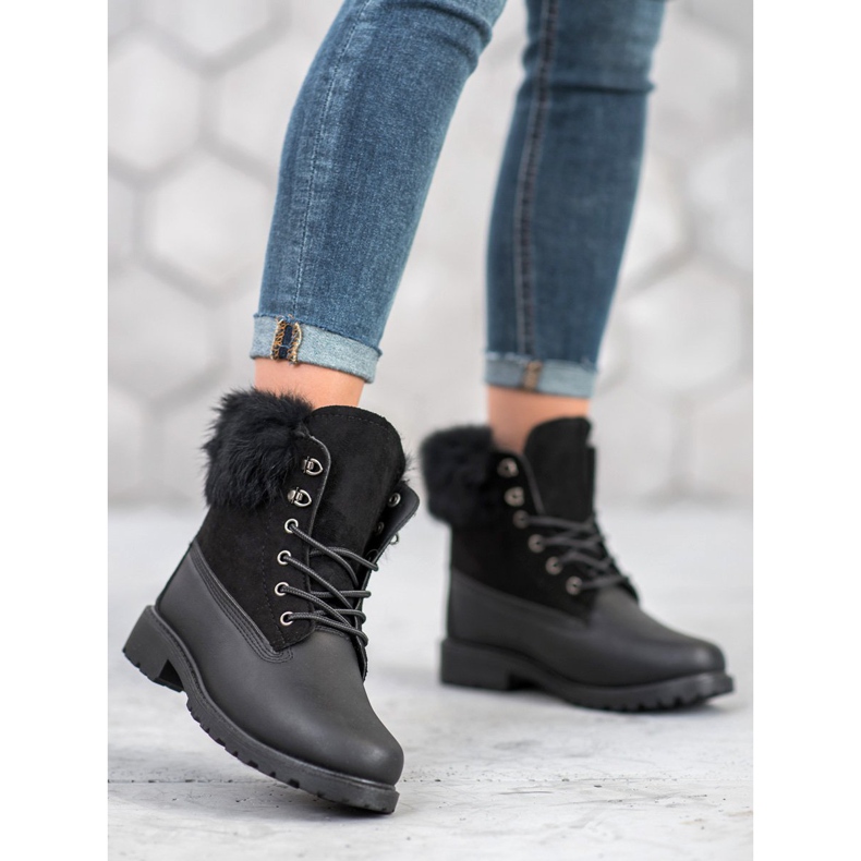 SHELOVET Trappers With Blan negru 1