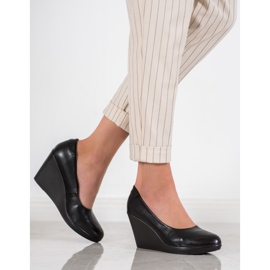 J. Star Pompe cu pană clasică negru 2