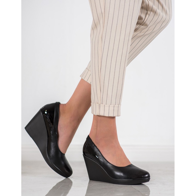 J. Star Pompe cu pană negru 1 J. Star Pompe cu pană negru 1