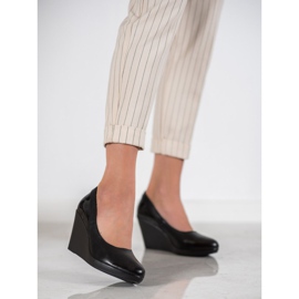 J. Star Pompe cu pană negru 2 J. Star Pompe cu pană negru 2