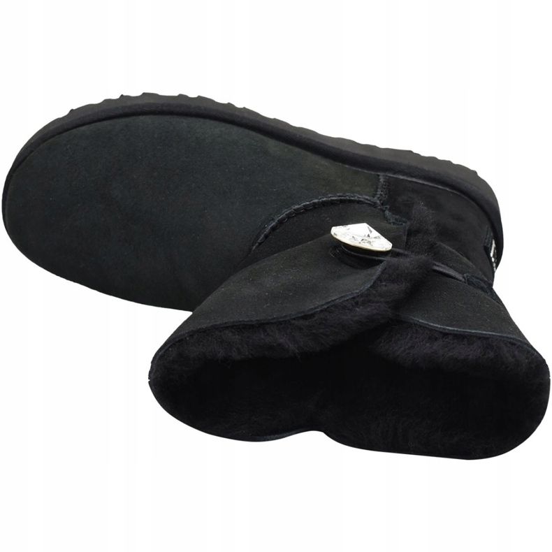 Cizme Ugg Bailey Button Bling W 1016553-BLK negru 2 Cizme Ugg Bailey Button Bling W 1016553-BLK negru 2