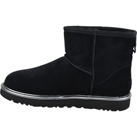 Pantofi Ugg Classic Mini Ugg Rubber Logo W 1110087-BMT negru 1 Pantofi Ugg Classic Mini Ugg Rubber Logo W 1110087-BMT negru 1