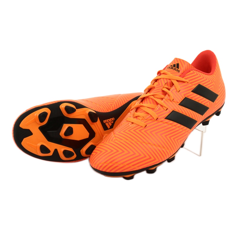 Ghete de fotbal Adidas Nemeziz 18.4 FxG M DA9594 portocale 4