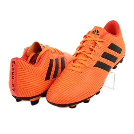 Ghete de fotbal Adidas Nemeziz 18.4 FxG M DA9594 portocale 3
