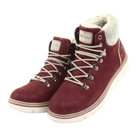 Cizme de iarnă cu șiret MCKEY 1072 maro multicolor gri 3