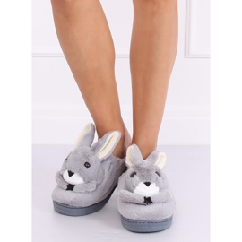 Papuci gri iepurași gri MA17 Gri 1