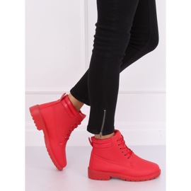 Femei Timberki red W-3033 Red II Species roșu 2