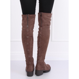 Cizme de călărie pentru femei bej-maro 0-207 Kaki 2 Cizme de călărie pentru femei bej-maro 0-207 Kaki 2