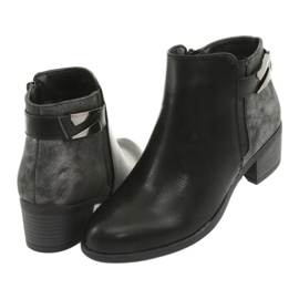 M.Daszyński Cizme Jodhpur Daszyński 1919 cataramă neagră negru gri 4