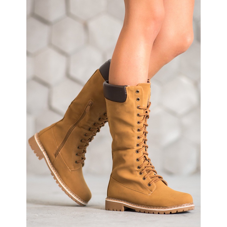 Seastar Cizme cu cordon cald maro 1 Seastar Cizme cu cordon cald maro 1