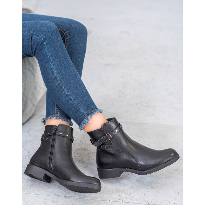 J. Star Cizme negre calde negru 2