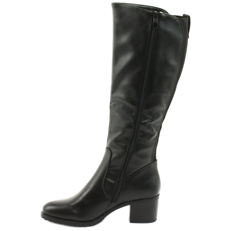 M.Daszyński Ghete cu toc înalt Daszyński 153 negru 2