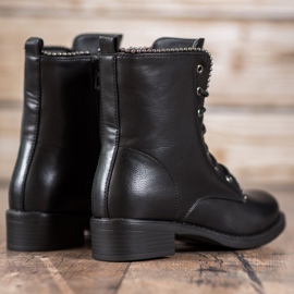 Janessa Ghete clasice cu dantelă negru 1 Janessa Ghete clasice cu dantelă negru 1