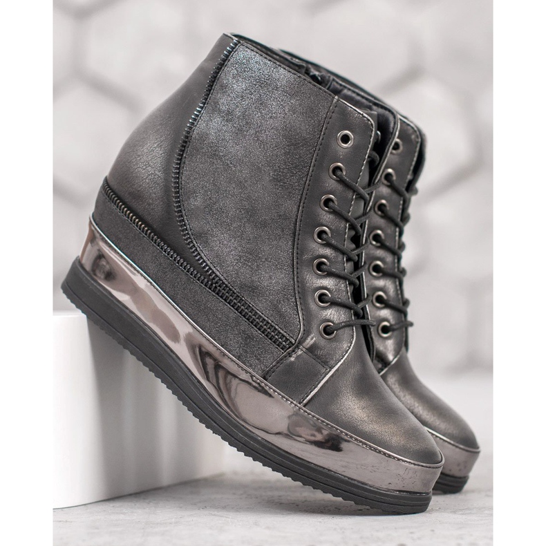 Sergio Leone Adidași argintii gri 1