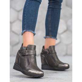 Sergio Leone Adidași pe fermoar gri 1