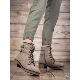 Sergio Leone Cizme cu cordon cald maro 1 Sergio Leone Cizme cu cordon cald maro 1