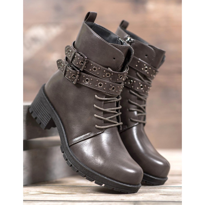 SHELOVET Muncitori dantelați gri 1