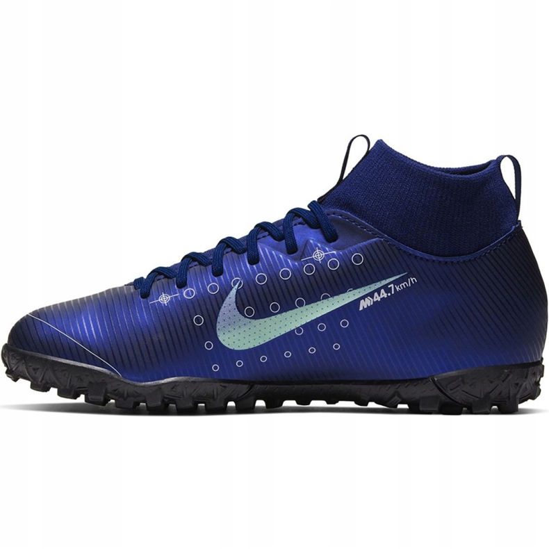 Pantof de fotbal Nike Mercurial Superfly 7 Academy Mds Tf Jr BQ5407 401 albastru marin albastru marin 2