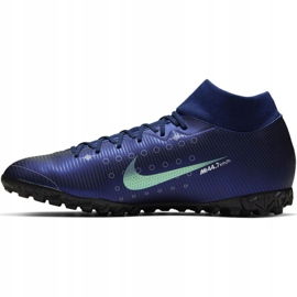 Pantof de fotbal Nike Mercurial Superfly 7 Academy Mds Tf M BQ5435 401 albastru albastru marin 2