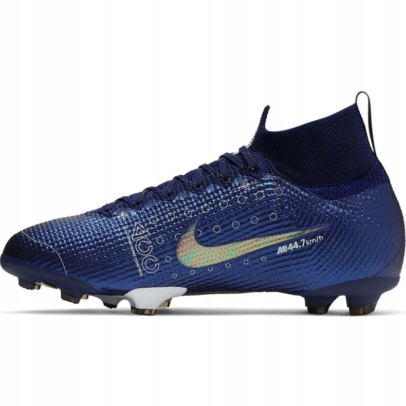 Pantof de fotbal Nike Mercurial Superfly 7 Elite Mds Fg Jr BQ5420 401 albastru albastru 2