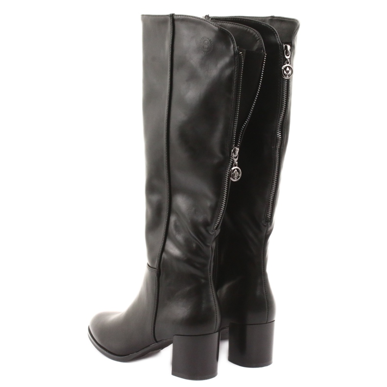 Cizme negre de la Sergio Leone negru 4 Cizme negre de la Sergio Leone negru 4