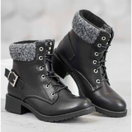 SHELOVET Partile negre cu cordon negru 2