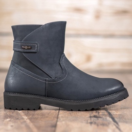 Sergio Leone Cizme confortabile de culoare bleumarin albastru marin multicolor 1