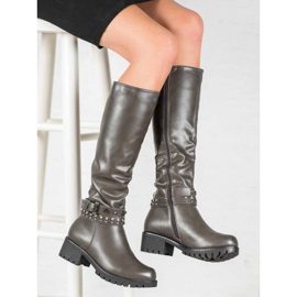 Nio Nio Cizme cu platformă gri 1