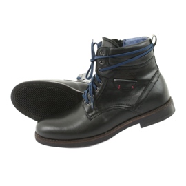 Nikopol Cizme din piele pentru bărbați izolate cu un fermoar 700 negru 5