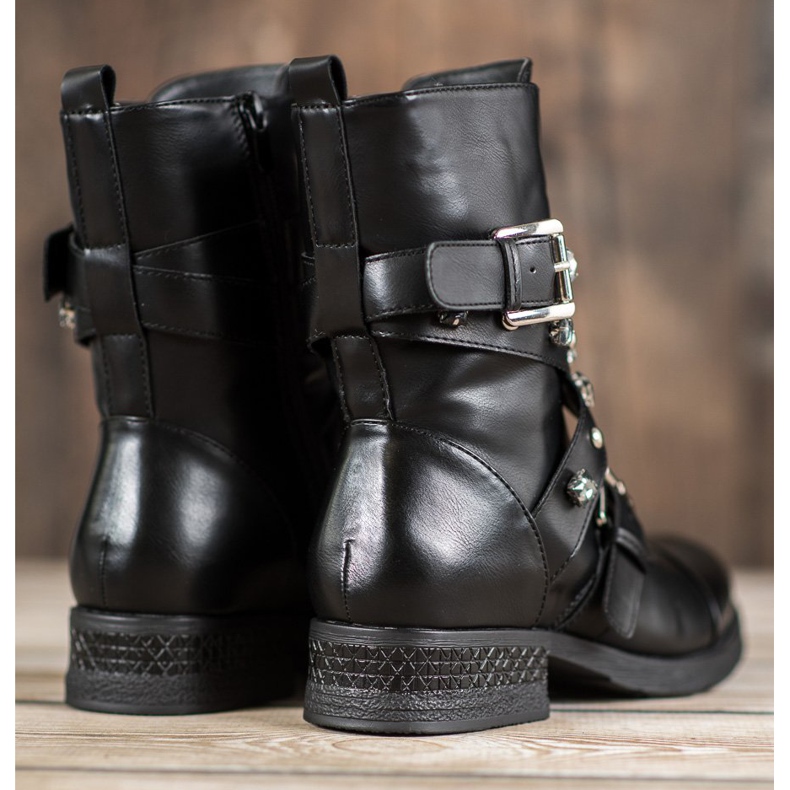 Kayla Muncitori Cu Curea Decorativă negru 1