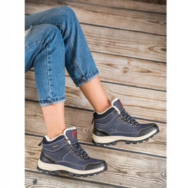 Arrigo Bello Cizme de iarnă cu șiret albastru 2 Arrigo Bello Cizme de iarnă cu șiret albastru 2