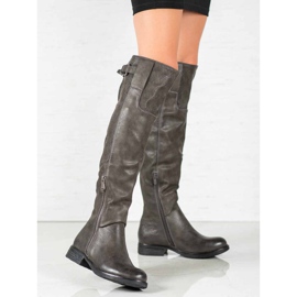 Forever Folie Cizme din piele ecologică gri 2