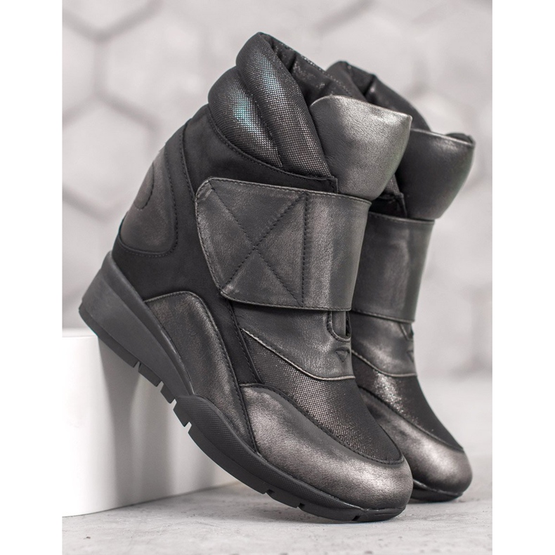 Sergio Leone Adidași cu velcro gri 1