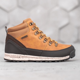 McKey Cizme dantelate cu piele de oaie maro 1