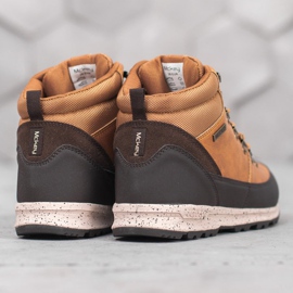 McKey Cizme dantelate cu piele de oaie maro 2