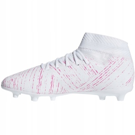 Cizmele de fotbal adidas Nemeziz 18.3 Fg Jr CM8506 multicolor alb 2