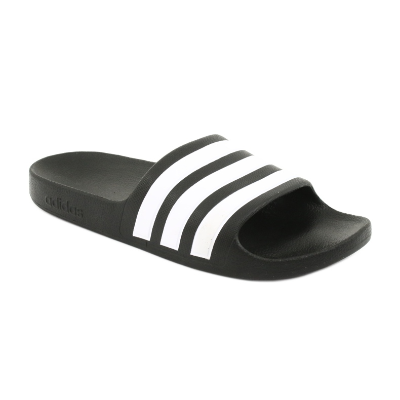 Papuci Adidas Adilette Aqua K Jr F35556 alb negru 1