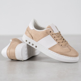 Emaks Adidași cu pietre de stras maro 2