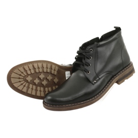 Cizme negre pentru bărbați Moskała BR-1 negru 4
