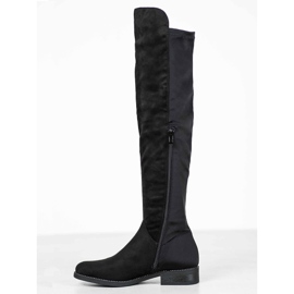 Seastar Cizme peste genunchi cu zirconiu cubic negru 2 Seastar Cizme peste genunchi cu zirconiu cubic negru 2