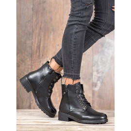 J. Star Trappere clasice din piele ecologică negru 2 J. Star Trappere clasice din piele ecologică negru 2