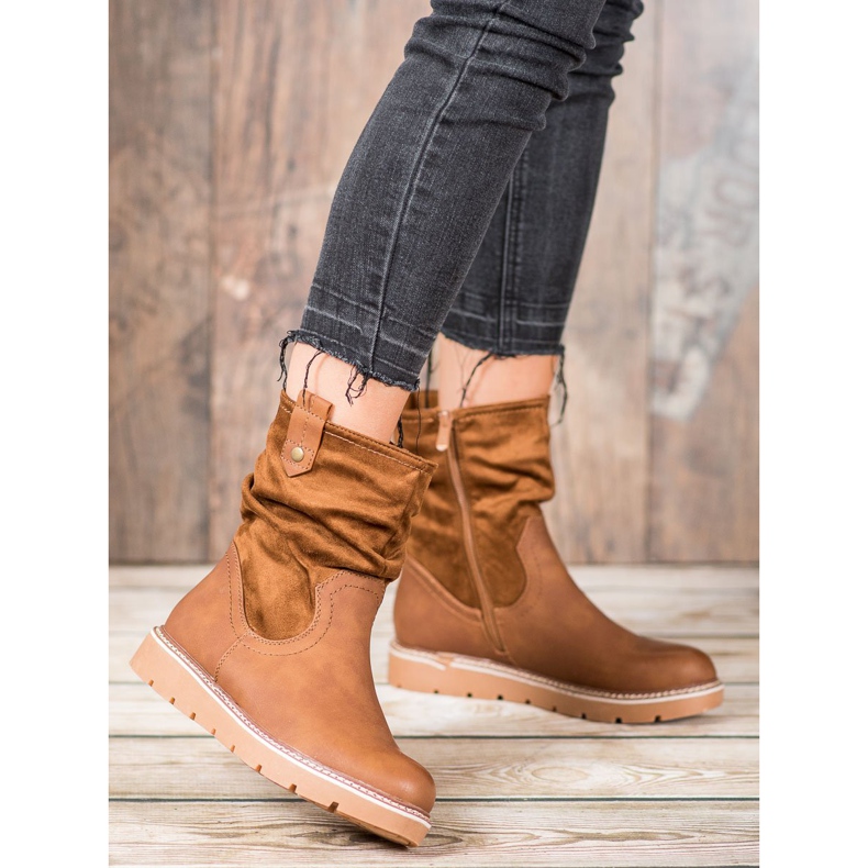 Ideal Shoes Muncitori de pe platformă maro 1