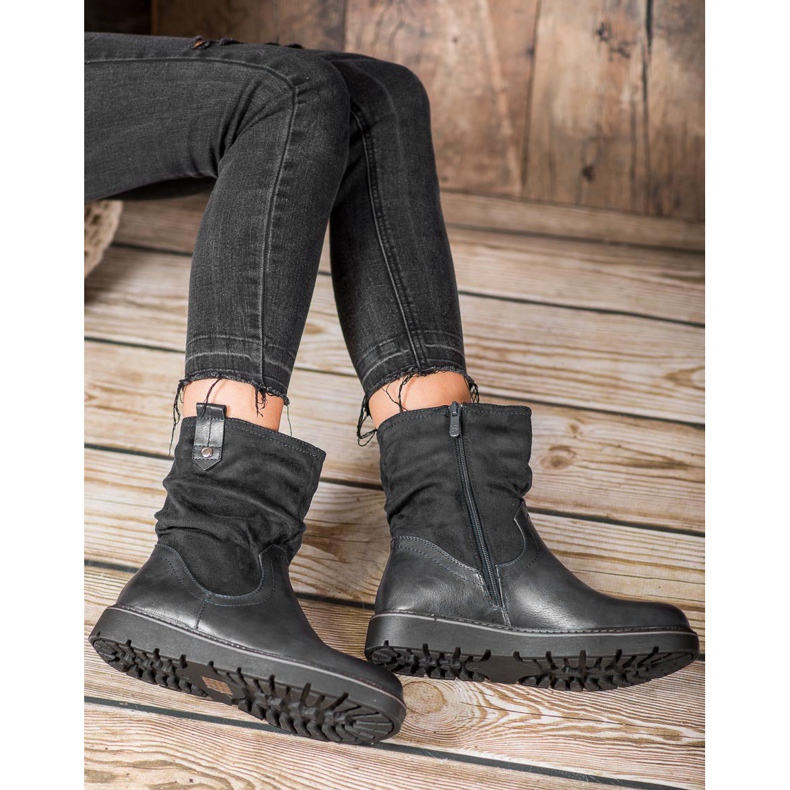 Ideal Shoes Muncitori de pe platformă negru 2