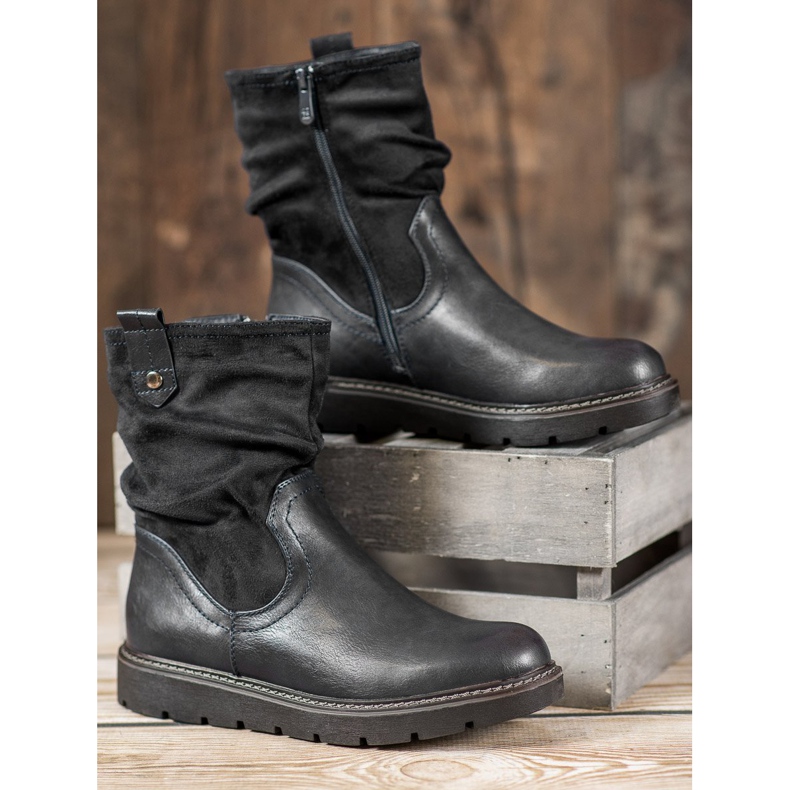 Ideal Shoes Muncitori de pe platformă negru 1