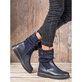 Ideal Shoes Muncitori de pe platformă albastru 6