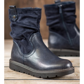 Ideal Shoes Muncitori de pe platformă albastru 3
