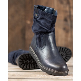 Ideal Shoes Muncitori de pe platformă albastru 4